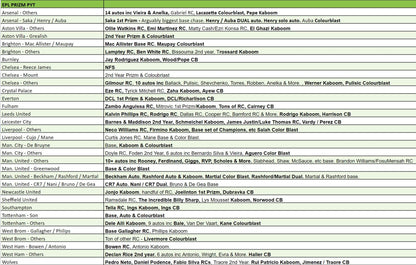 Break 2007 - 20/21 EPL Prizm Breakaway - 6 Box - Pick Your Team