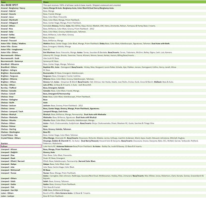 Break 2323 - 23/24 EPL Prizm 2x FULL CASE - Pick Your Team/Player PART 1 (Teams A-L)!