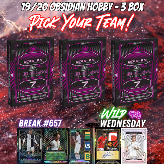 Break 657 - 2019/20 Obsidian Hobby 3 Box Pick Your Team