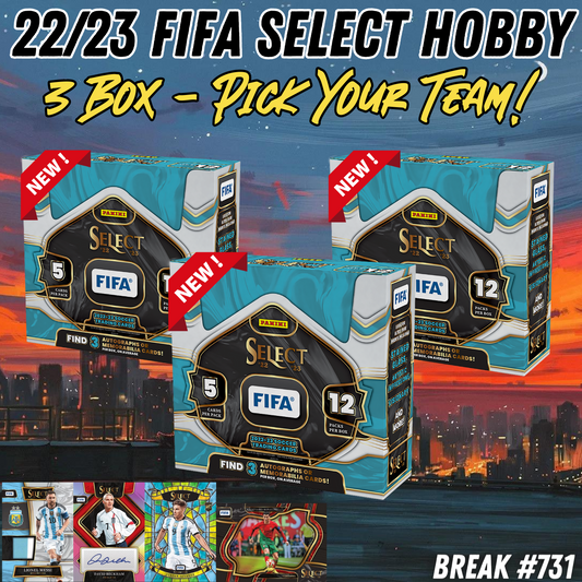 Break 731 - 22/23 FIFA Select Hobby - 3 Box Pick Your Player / Team