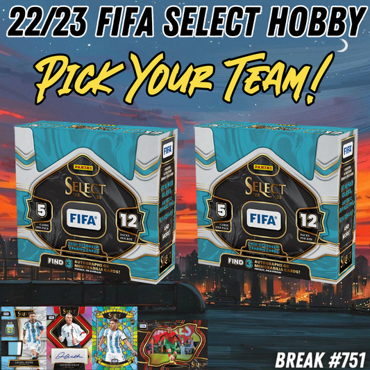 Break 751 - 22/23 FIFA Select Hobby 2 Box Pick Your Team