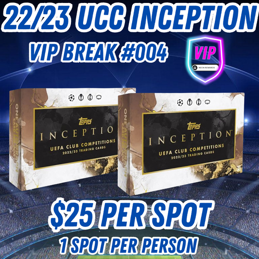 VIP Break 004 - 22/23 UCC Inception 2 Box - $25 Random Teams!