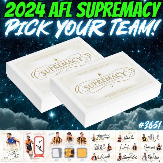 Break 3651 - 2024 AFL Supremacy 2 Box Pick Your Team!