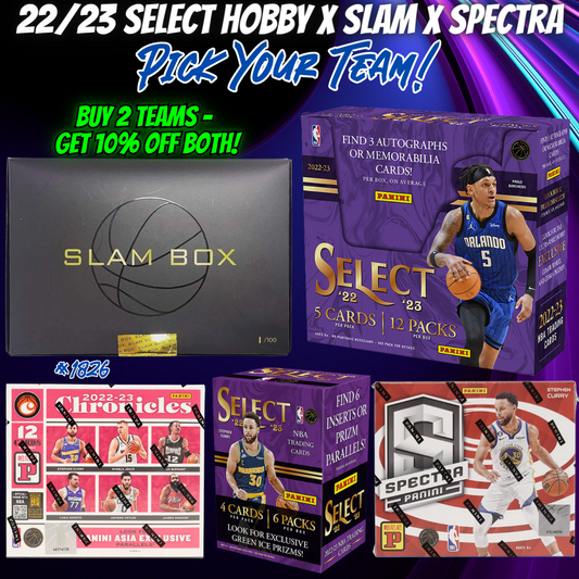 Break 1826 - NBA 22/23 Select Hobby x Slam x Spectra - Pick Your Team!