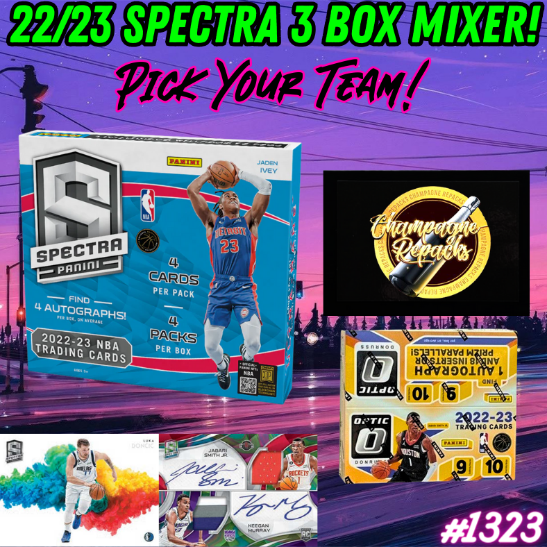 Break 1323 - NBA - 22/23 Spectra Hobby ft Champagne Repack Series 1 - 3 Box - Pick Your Team!