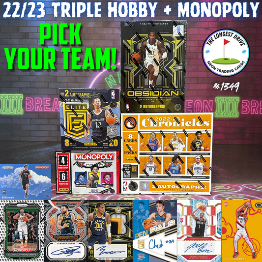 Break 1349 - NBA 22/33 Triple Hobby + Monopoly - Pick Your Team!