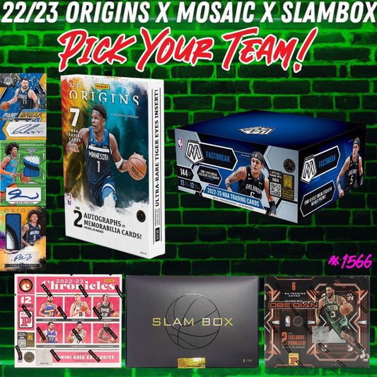 Break 1566 - NBA 22/23 Origins x Mosaic x Slambox - Pick Your Team!