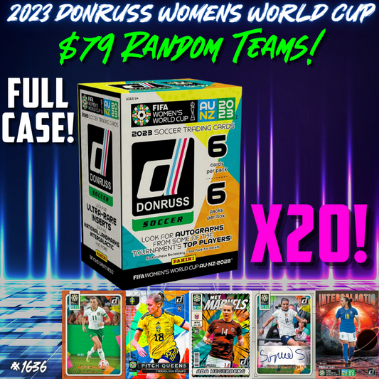 Break 1636 - 2023 Panini Women's World Cup Donruss Retail Blaster - FULL CASE - Random Teams!