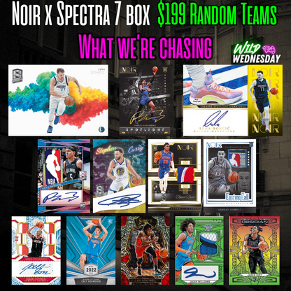 Break 1642  - 22/23 NBA Noir x Spectra 7 Box - $199 Random Teams!