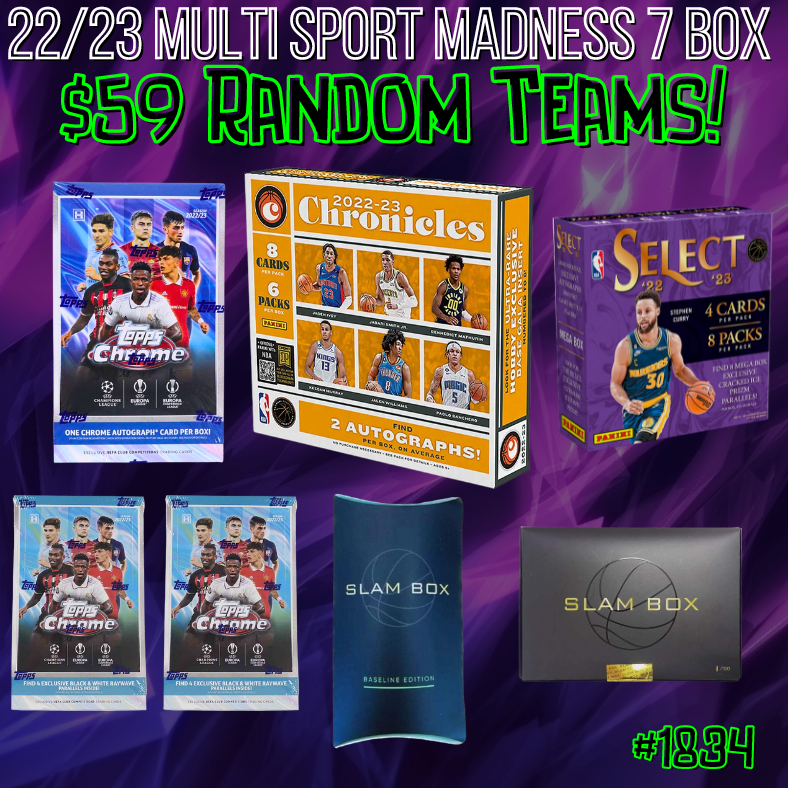 Break 1834 - MULTISPORT MADNESS - 22/23 NBA & SOCCER 7 BOX MIXER! - $59 Random Teams!