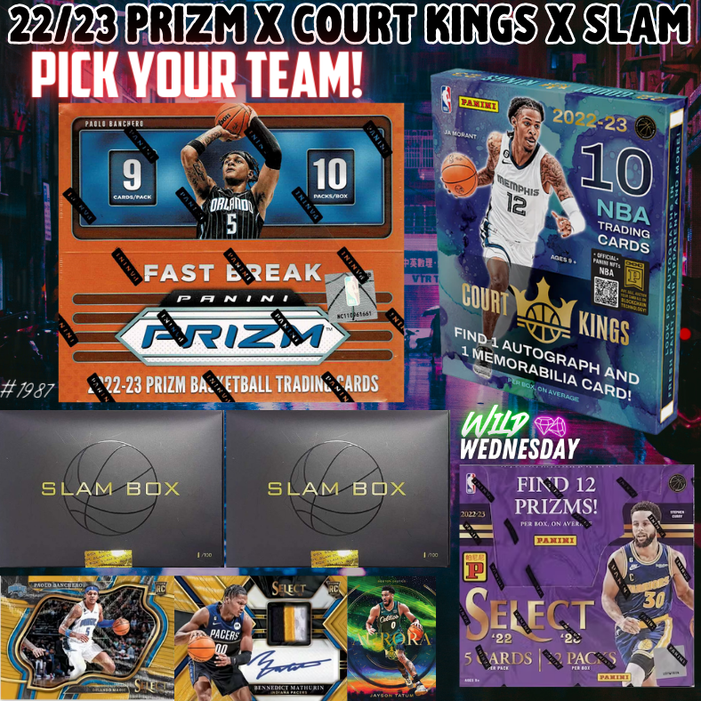 Break 1987 - NBA 22/23 Prizm x Court Kings x Slam - Pick Your Team!