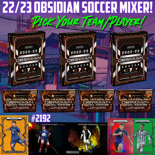 Break 2192 - 22/23 Obsidian Soccer Hobby x Tmall - Pick Your Player / Team!