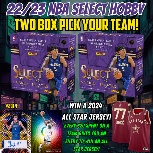 Break 2314 - NBA 22/23 Select Hobby 2 Box - Pick Your Team!