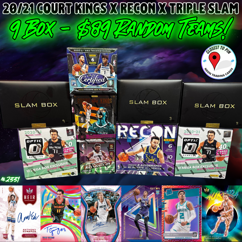 Break 2331 - NBA 20/21 Court Kings x Recon x Triple Slam 9 Box - $89 Random Teams!