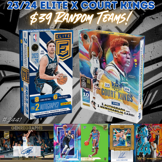 Break 2441 - NBA 23/24 Elite x Court Kings 2 Box - $39 Random Teams!