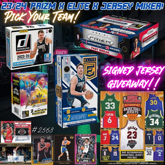 Break 2563 - NBA 23/24 Prizm x Elite x Jersey Mixer - Pick Your Team!