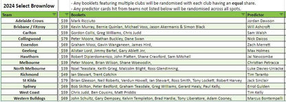 Break 3223 - 2024 AFL Brownlow Medalist 2 Box - Pick Your Team - Round 3!