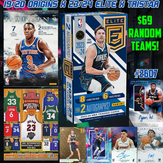 Break 2607 - NBA 19/20 Origins x 23/24 Elite x Tristar - $69 Random Teams!