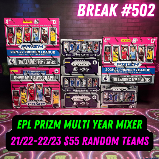 EPL Prizm Multi Year Mixer - 21/22-22/23 - $55 random teams