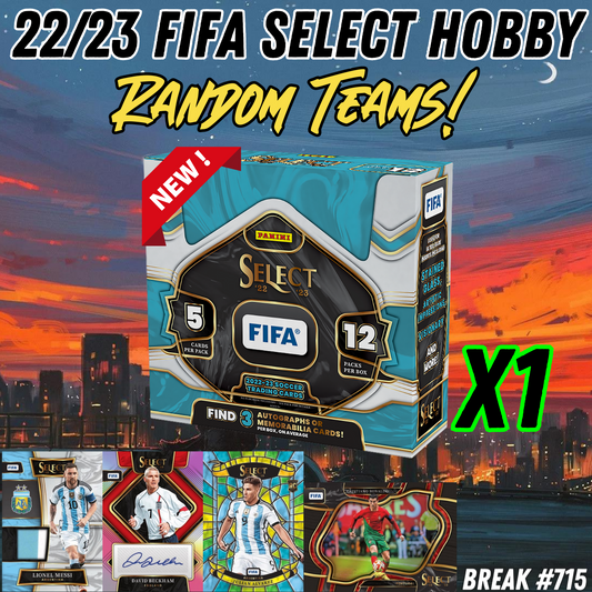 Break 715 - 22/23 FIFA Select Hobby - 1 Box Random Teams!