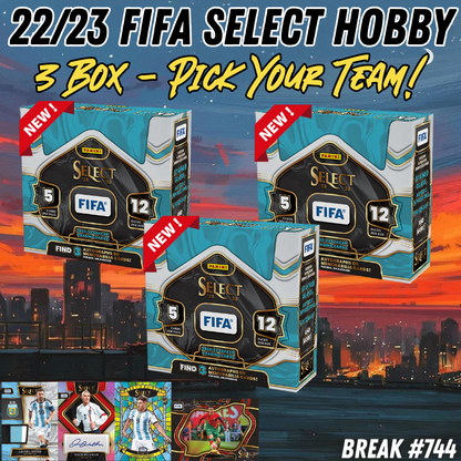 Break 744 - 22/23 FIFA Select Hobby - 3 Box Pick Your Player / Team