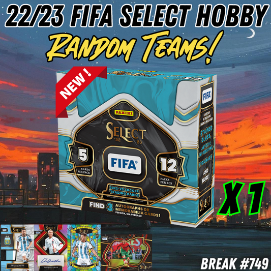 Break 749 - 22/23 FIFA Select Hobby - 1 Box Random Teams!