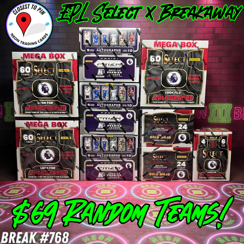 Break 768 - 22/23 EPL Prizm Breakaway x Select 9 Box - Random Teams!