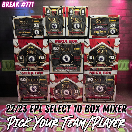 Break 771 - 22/23 Select Premier League 10 Box Madness - Pick Your Player / Team