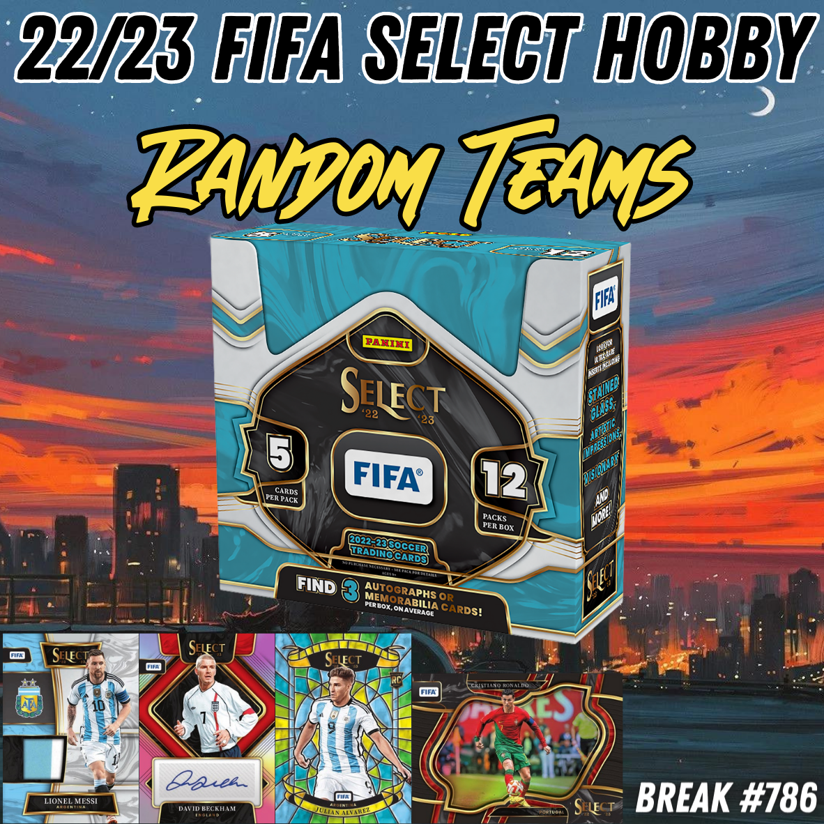 Break 786 - 22/23 FIFA Select Hobby 1 Box - Random Teams!