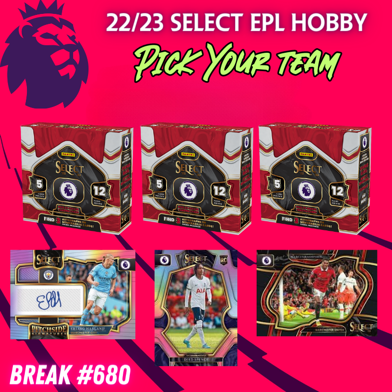 Break 680 - 22/23 Select Premier League - 3 Box - Pick Your Team!