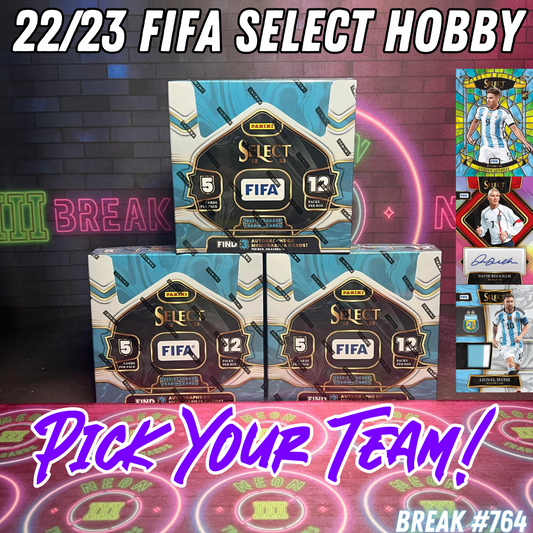 Break 764 - 22/23 FIFA Select Hobby 3 Box - Pick Your Team!