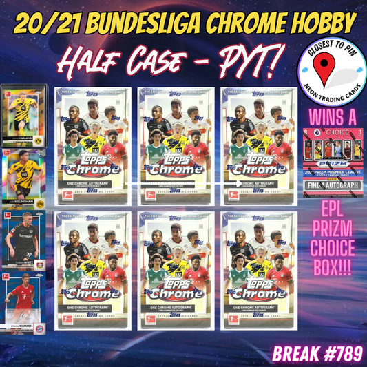 Break 789 - 20/21 Bundesliga Chrome Hobby - Half Case - Pick Your Player / Team