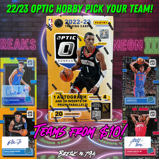 Break 794 - NBA 22/23 Optic Hobby - Pick Your Team