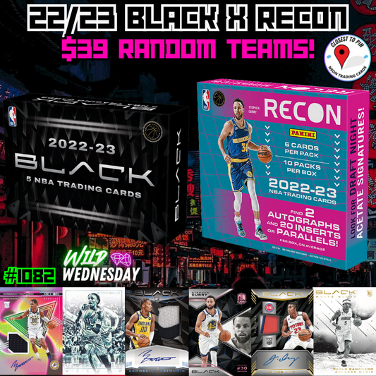 Break 1082 - NBA 22/23 BLACK x Recon Hobby 2 Box - $39 Random Teams!