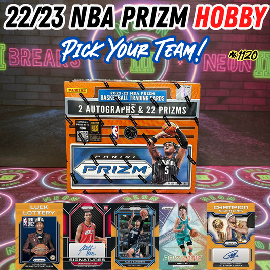 Break 1120 - NBA 22/23 Prizm Hobby - Pick Your Team!