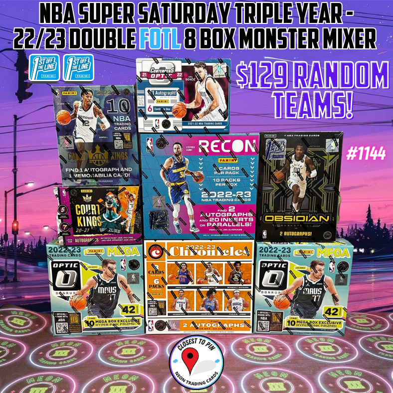 Break 1144 - Super Saturday NBA Triple Year, Double FOTL 8 Box Mixer - $129 Random Teams!