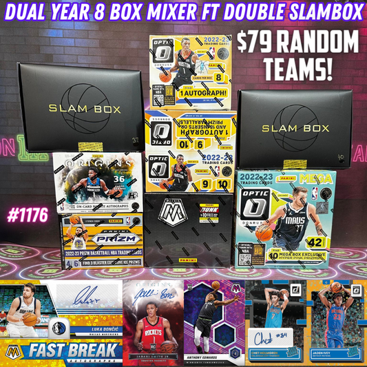 Break 1176 - NBA Dual Year 8 Box Mixer FT Double Slambox - $79 Random Teams!