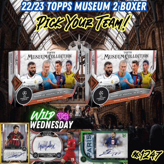 Break 1247 - 22/23 UCL Museum Hobby 2 Box - Pick Your Team!