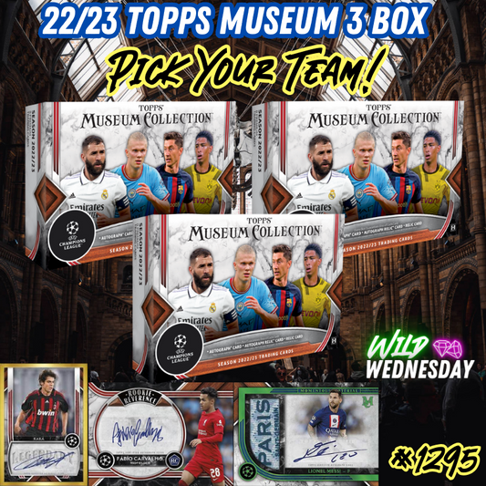 Break 1295 - 22/23 Topps UEFA Museum Collection - 3 Box - Pick Your Team!