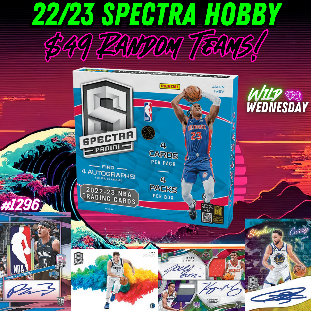 Break 1296 - NBA 22/23 Spectra Hobby - $49 Random Teams!