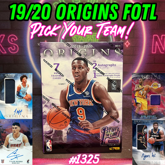 Break 1325 - NBA 19/20 Origins FOTL - Pick Your Team!