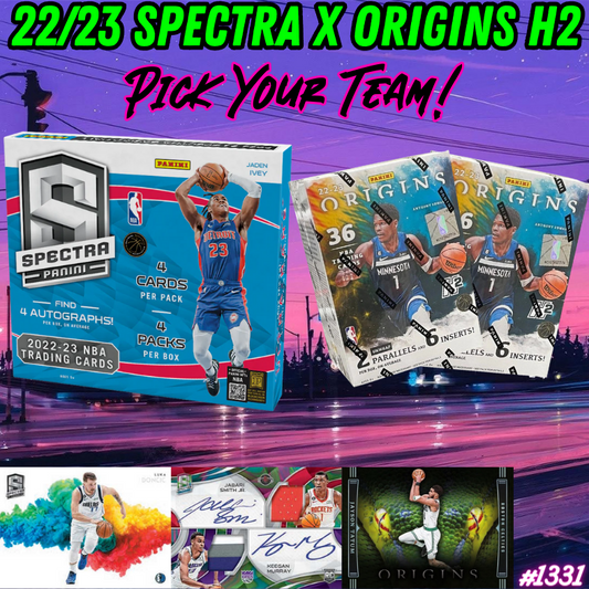 Break 1331 - NBA 22/23 Spectra x Origins 3 Box - Pick Your Team!