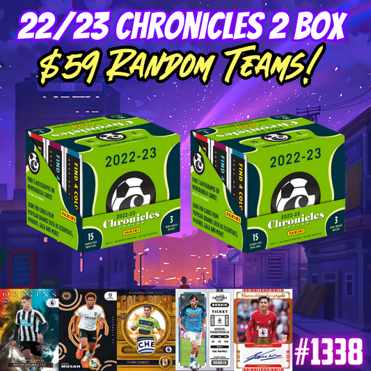 Break 1338 - 22/23 Chronicles Hobby 2 Box - $59 Random Teams!