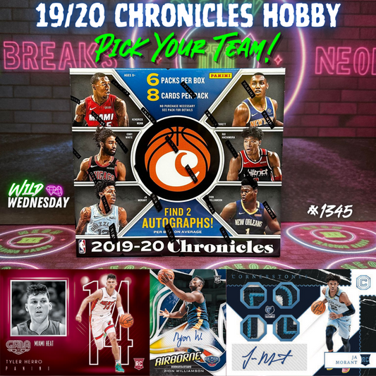 Break 1345 - NBA 19/20 Chronicles Hobby - Pick Your Team!