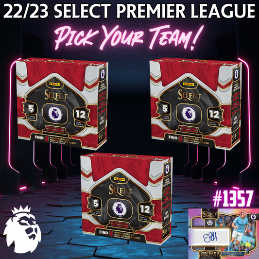 Break 1357 - 22/23 EPL Select Hobby 3 Box - Pick Your Team/Player!