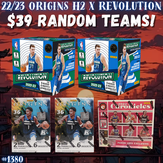 Break 1380 - NBA 22/23 Origins H2 x Revolution 5 Box - $39 Random Teams!