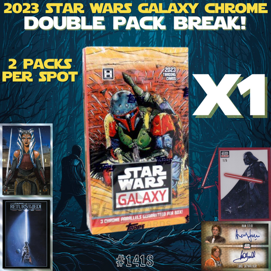 Break 1418 - 2023 Star Wars Galaxy - Random Double Pack Break!