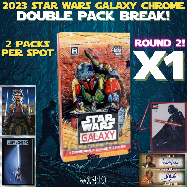 Break 1419 - 2023 Star Wars Galaxy - Random Double Pack Break!