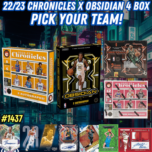 Break 1437 - NBA 22/23 Obsidian x Chronicles 4 Box - Pick Your Team!