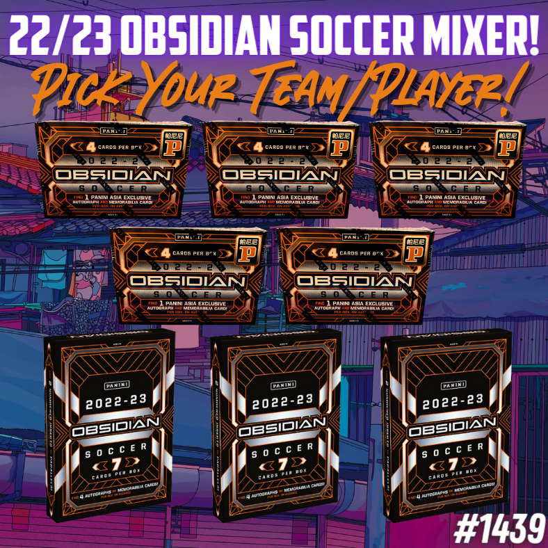 Break 1439 - 22/23 Obsidian Soccer Hobby x Tmall 8 Box Mixer - Pick Your Team x Player!